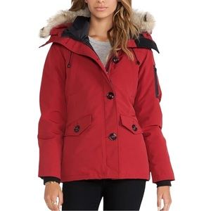 Canada Goose - Red Montebello Parka Winter Coat - Size Small